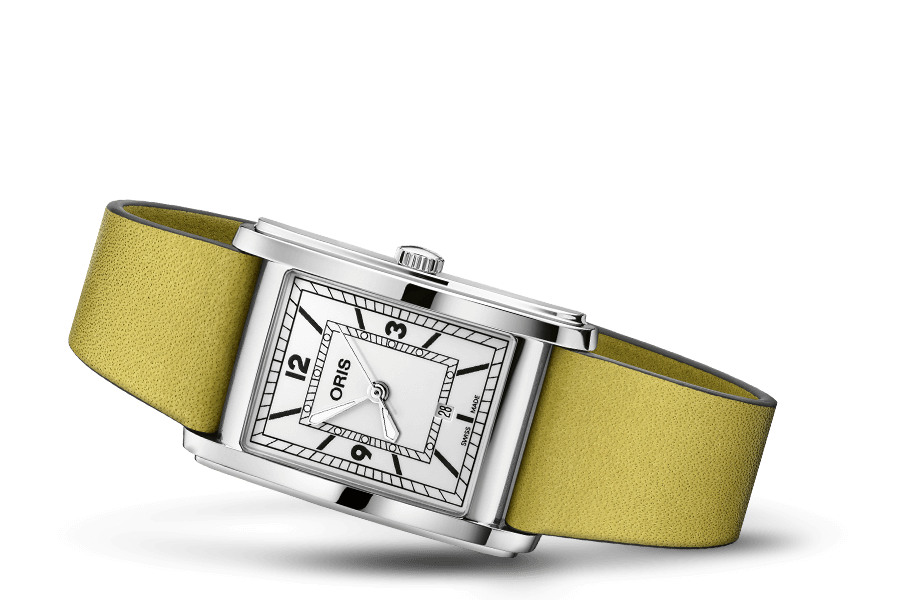 ORIS  Швейцарские часы, автоматический механизм, сталь, 26х30 мм